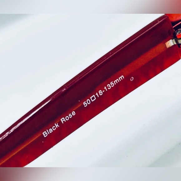 Vintage Dakota Smith Affliction Black Oval Half-Rim Sunglasses Frames Only - Picture 8 of 8